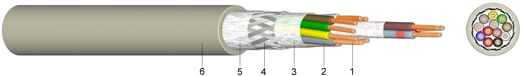 WEI IE-5TC4x2xAWG26/7-PUR Schleppkettenkabel, Cat.5 (IEC 118 main image 0